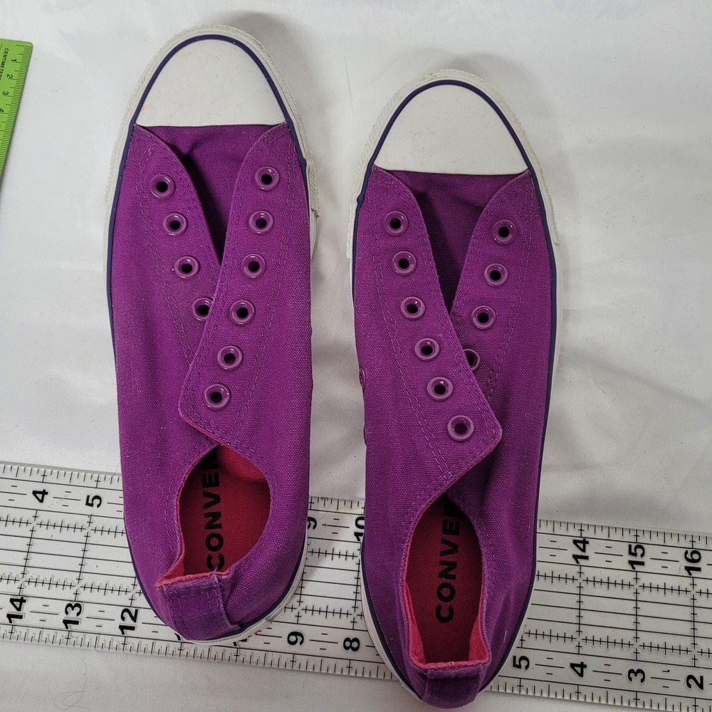 Converse Chuck Taylor All Star Violet Pink Low Top Sneakers 162453F Mens 8 - Picture 5 of 8